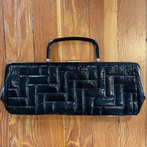 HOBO Unique Large Rectangle Textured Shiny Clutch - Picture 2 of 11